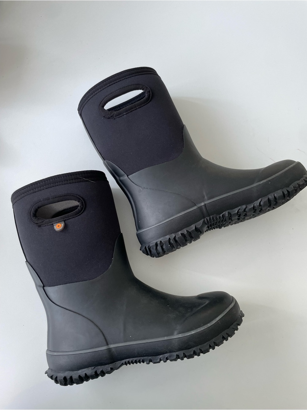 Bogs K Grasp Black Insulated Rain Boots Winter Boots Big Kid 3 Outdoors Gorpcore - Picture 4 of 11